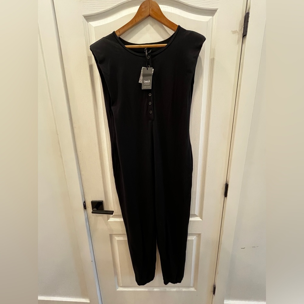 Smash + Tess x Hilary Duff Black Buttoned Romper